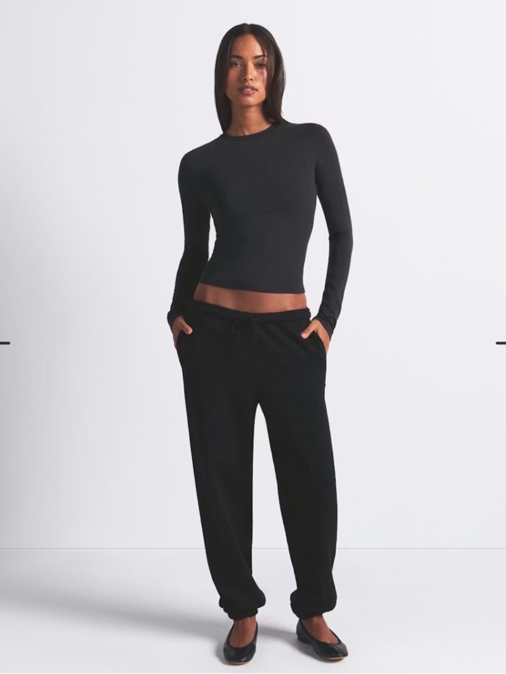 SKIMS Cotton Fleece Classic Jogger - Onyx